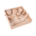 thumbnail image 4 of Contenedor sensorial de madera para niños, juguetes sensoriales Montessori, trabajo de transferencia interactivo con caja de madera, 14 Uds., 4 of 9