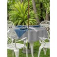 thumbnail image 3 of Outdoor Table Cloth with Umbrella Hole and Zipper, Grey Christmas Waterproof Round Tablecloth 54 Inch, Xmas Snowflake Winter Washable Table Cover for Outside Party Patio Picnic, 3 of 8