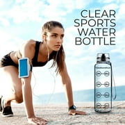 32 oz Clear, BPA Free Sports Water Bottle, Tritan BPA Free