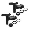 thumbnail image 1 of 2 Set Drum Spigot Faucet Pail Taps With Gasket Plastic Construction Materials NPT Connection For Plastic Gallon Drums Durable, 1 of 5