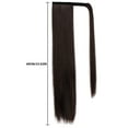 thumbnail image 3 of xiaxaixu Longues Extensions de Cheveux Queue de Cheval Naturelles Douces à Enrouler Droites Perruque à Clip pour Queue de Cheval pour Femmes Postiche, 3 of 9