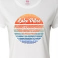 thumbnail image 4 of Inktastic Lake Vibes Distressed Retro Sunset Women's T-Shirt, 4 of 5