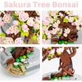 thumbnail image 4 of Mini Ladrillos Sakura Bonsai Modelo Flor de Cerezo Planta en Maceta Árbol Kit de Bloques de Construcción 426 PCS, Mini Partícula Simulación Flor Colección Botánica, 4 of 5