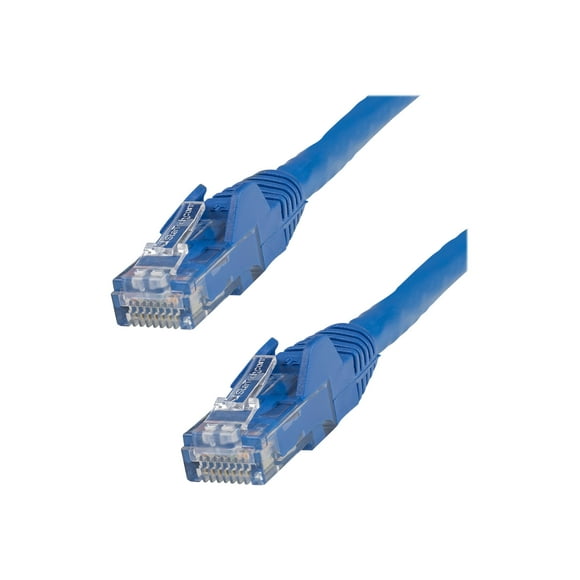 StarTech.com 5ft CAT6 Ethernet Cable, 10 Gigabit Snagless RJ45 650MHz 100W PoE Patch Cord, CAT 6 10GbE UTP Network Cable w/Strain Relief, Blue, Fluke Tested/Wiring is UL Certified/TIA - Category 6 - 24AWG (N6PATCH5BL) - Patch cable - RJ-45 (M) to RJ-45 (M) - 5 ft - UTP - CAT 6 - snagless - blue - for P/N: MSTS3MDPUGBK, US1GC301AU, US1GC301AU2R, US1GC301AUW, US1GC30B, US1GC30W, USB31000S2