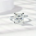 thumbnail image 4 of 5 Carat 925 Silver Moissanite Ring Women's Wedding Promise Engagement Ring, Party Birthday Anniversary Gift, 4 of 7