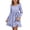 Purple, variant on Auroural Girls Long Sleeve Dresses with Ruffle Hem Dresses Girl'S Solid Color Round Neck Lacework Long-Sleeve Dress Princess Dress Kids