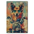 thumbnail image 3 of Swedish Vallhund Dog Poster Riding A Motorcycle - Swedish Vallhund Dog Canvas Wall Art For Bedroom Decor - Wall Decor - Bathroom Decorations, 3 of 6