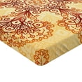 thumbnail image 2 of Ambesonne Ethnic Fitted Sheet, Oriental Vintage Ornaments, Twin XL Size, Dark Orange Apricot, 2 of 3