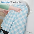thumbnail image 4 of Manta de pícnic Willow Weave, 203 x 203 cm, impermeable, azul y blanco, 4 of 9
