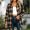Coffee, variant on Plaid Shirts for Women Oversized Long Sleeve Button Down Buffalo Plaid Shirt Blouse Tops Red S