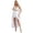 White, variant on iiniim Women's Greek Toga Costume Ancient Roman Senator Caesar Costume V Neck Cape Sleeve Front Split Dress White S