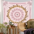 thumbnail image 3 of Tapiz de mandala, tapiz de medallón floral, tapiz de bosquejo de plantas florales, tapiz bohemio hippie para habitación, 3 of 5