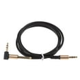 thumbnail image 1 of MERIGLARE 3.5mm Auxiliary Audio Jack To Jack Cable 90 Degree Right Angle For , , black, 1 of 8