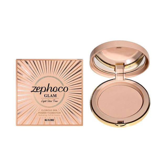 Zephoco GLAM Contour & Concealer Powder Palette – 8G Blush, Shadow & Copper Tone Foundation for Three-Dimensional Face Sculpting