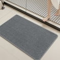 thumbnail image 6 of SIXHOME Bathroom Rugs Non Slip Bath Mat Chenille Soft Absorbent Quick Dry Bath Rugs for Bathroom Floor with Rubber Backing Machine Washable Bathmat Boho Bathroom Decor 17"x24" Dark Gray, 6 of 8