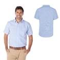 thumbnail image 2 of Camisa Oxford Manga Corta para Caballero, Color Azul Cielo, Talla Grande 75% Algodón y 25% Poliéster. Yazbek C0604, 2 of 3