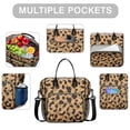 thumbnail image 2 of Beige and Black Leopard Pattern Womens Lunch Box for Work,Insulated Large Lunch Bag for Tween and Teen,Loncheras Para Mujer,Leakproof Adult Lunch Bag for Work,Beach,Travel,Picnic,Camping, 2 of 7