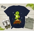 thumbnail image 4 of Cute Funny Green Dancing Turtle Tortoise on Brown Tree Root T-Shirt Turtle Lover Gift T Shirt for Men Women Kids Boys Girls Graphic Tshirt, 4 of 8