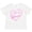AA-White, variant on Inktastic I Love My Glamma in Pink Chalk Heart Boys or Girls Baby T-Shirt