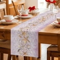 thumbnail image 5 of Coastal Beach Table Runner 72 Inches, Summer Ocean Sea Starfish Pink Wooden Grain Bed Runner Dresser Scarves Tabletop for Indoor Outdoor Parties/Ceremony/Banquet, 16" x 72", 5 of 9
