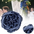 thumbnail image 2 of Real Touch Artificial Flowers - Wedding Bouquet Austin Roses Silk Flowers for Home Decor, Centerpieces, Valentine‘s Day Mother's Day Gift, Bride Props Fake Flowers Head, 1Pc(Blue,3.9x3.9"), 2 of 9