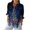 Blue, variant on Christmas Tops for Women Christmas Holiday Blouse Long Sleeve Button Front Shirt with Festive Tree Print Elegant Party Top My Items