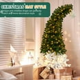 thumbnail image 2 of Ktaxon Christmas Tree,6 Ft Artificial Christmas Tree Crooked Tree with 839 Branch Tips with 250 LEDs, 2 of 10