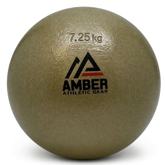 Amber Athletic Gear Cast Iron Shot Put Weights 1kg - 7.25kg (2.20lb - 16lb) - Ideal for Track & Field Training - Color May Vary (7.25 kg/16 lbs)