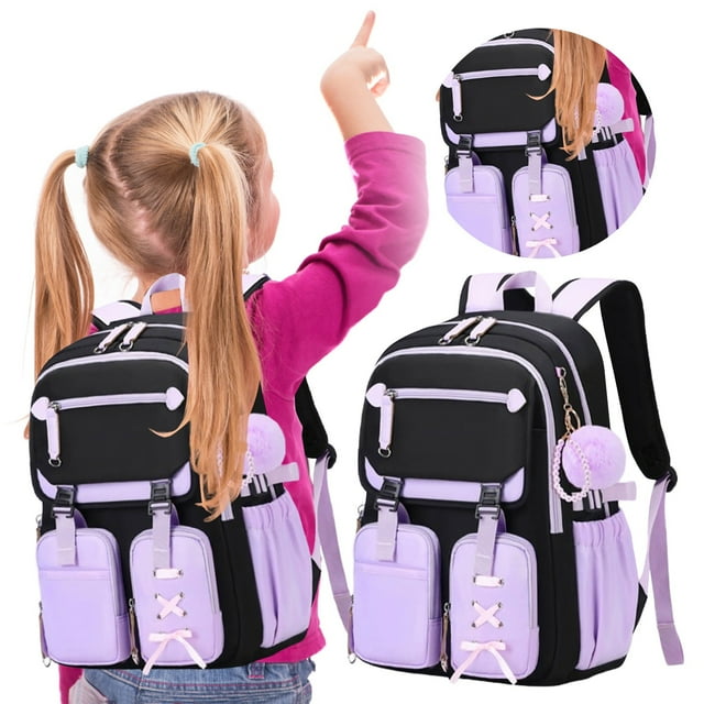 Stylish High Capacity Backpack For Girls Casual Shoulder Bag With Multiple Compartments For School And Daily Use Stationery Pens Craft Tables for Adults Stationery Cards And Envelopes Set Kids Craft