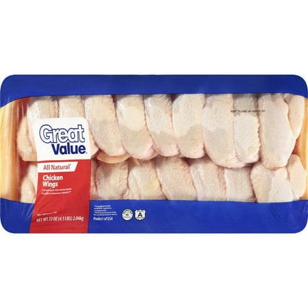 Great Value Chicken Wings, 72 oz