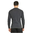thumbnail image 3 of Mens Crew Neck Medium Weight Classic Cotton Thermal TopCH/GR, Small, 3 of 3