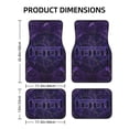 thumbnail image 2 of Tool Band Poster Car Floor Mats 4-Piece Full Set Front Rear Auto Foot Mats Carpets Car Foot Pad Interior Accessories Decor, 2 of 6