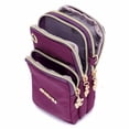 thumbnail image 4 of Outdoor Fitness Solid color Nylon Female Earphone Hole Arm Bag Phone Pocket Sport Bag Large Capacity PURPLE, 4 of 8