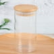 thumbnail image 5 of WORGEOUS Tarro de vidrio transparente de 300ml, bote sellado, contenedor de almacenamiento de alimentos para té suelto, café, grano, azúcar y sal (6,5*12CM, con tapa de bambú), 5 of 7