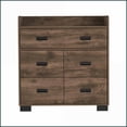 thumbnail image 4 of Dressers | 5-Drawer with Spacious Top | Dark Brown | Particle Board, 4 of 7