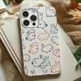 thumbnail image 2 of Cases Cover, Hop Doodle Tough Phone Case – Dual-Layer Hand-Drawn Bunny Design for iPhone 16 Pro Max, 16 Plus, 15, 14, 13, 12, 11, X, Samsung Galaxy S25, S24, S23, S22, 2 of 5