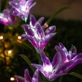 thumbnail image 6 of Harpi Solar Lights Outdoor Clearance, Solar Garden Lights Decor, Lily Garden Decorative Flowers with 4 Lily Flowers, Waterproof LED Solar Powered Landscape Lights for Yard Garden Patio, 6 of 7