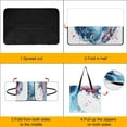 thumbnail image 4 of American Flag Storm Wave Petals Art Waterproof Picnic Blanket with Foldable Zipper, Suitable for Outdoor Use, Suitable for Travel, Camping, Beaches, Parks, Grasslands, Picnic Blanket Accessories, 4 of 8