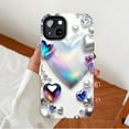 thumbnail image 2 of Shimmering Heart Design Crystal Pearl iPhone Case Gift for Her Valentines Day Compatible with iPhone 11/12/13/14/15/16 (Pro Max/Plus), 2 of 9