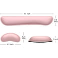 thumbnail image 2 of Ergonomic Gel Memory Foam Keyboard Wrist Rest & Mousepad Rests for Computer, Wrist Rest for Typing, Laptop, and Mouse Desk Pads Support Hand and Arm, 2 Piece Pad for Office and Travel, 2 of 7