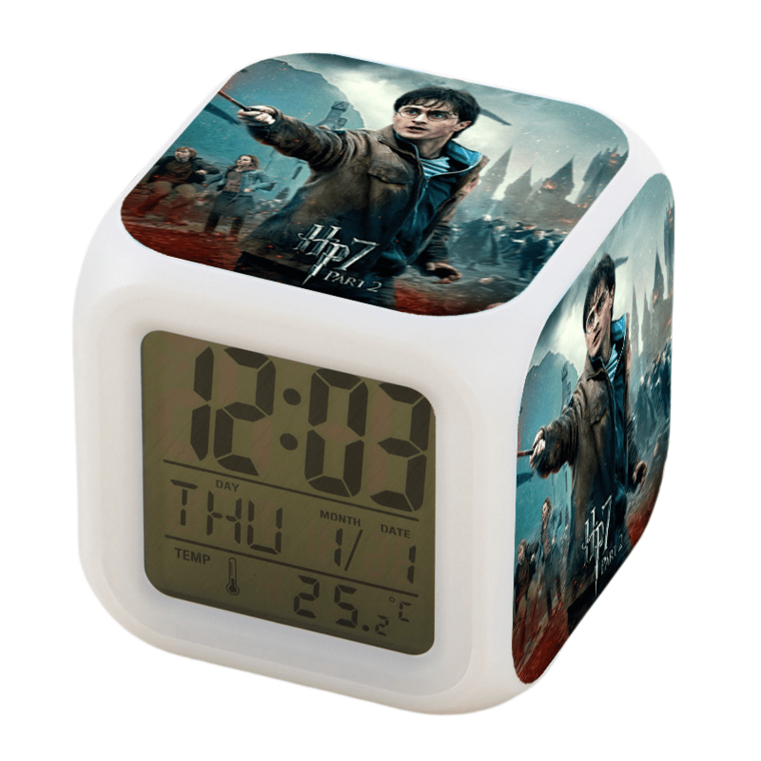 JUSTUP Digital Alarm Clock , LED Digital Bedroom Alarm Clock Easy