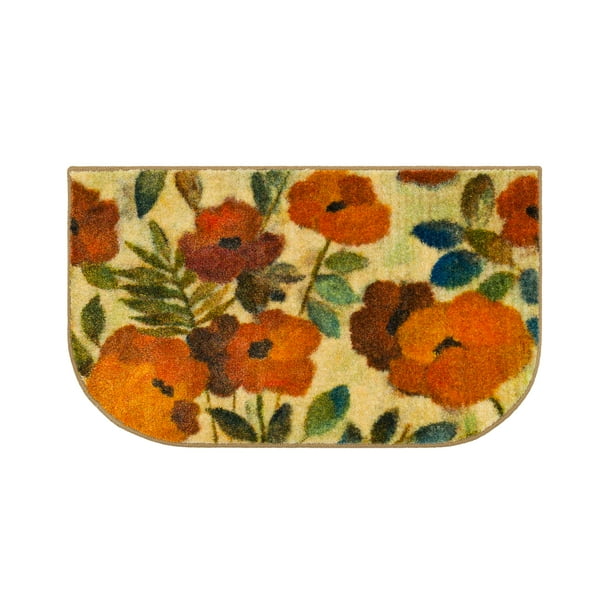 Mohawk Home Modern Floral Kitchen Mats, 18" x 30", Count 3