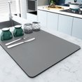 thumbnail image 1 of Leather diatom mud plain drain coffee table mat modern simple coffee mat insulation mat, 1 of 3