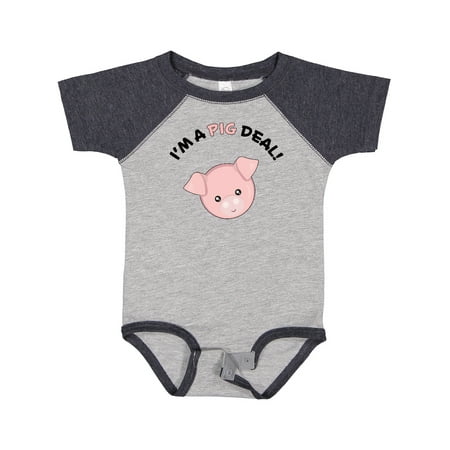 

Inktastic I m a Pig Deal Cute Pig Pun Gift Baby Boy or Baby Girl Bodysuit