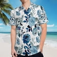 thumbnail image 5 of High Quality Hawaiian Shirts for Men Short Sleeve Aloha Beach Shirt Floral Summer Casual Button Down Shirts Blouses 4R4C3N, 5 of 7
