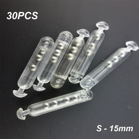 10/20/30/40/50pcs Hot Steel Ball Attract Fish S M L Shake Attract Baits DIY Tools Tie Tying Sound Bar Fishing Rattles Insert Tube S-30PCS