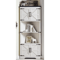 thumbnail image 7 of Kojooin Farmhouse Corner Cabinet, Tall Corner Storage Cabinet with Barn Door & Adjustable Shelves,White, 7 of 7