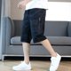 thumbnail image 3 of Pantalones cortos cargo con bolsillos para hombre, bermudas largas con media cremallera para hombre, pantalones cortos de camuflaje de nailon negro, holgados, de lujo, estilo Harajuku, 3 of 5