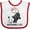White and Red, variant on Inktastic Impossumbly Cute Possum Pun Boys or Girls Baby Bib