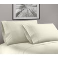 thumbnail image 1 of Greek Key Ultra Soft 1800 Series Egyptian Comfort 4 Piece Sheet Set (Full, Cream), 1 of 3